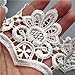 KLHHG Fleur Brodée Bord de Dentelle Bordure Ruban Applique Applique DIY Couvert Couvert Crochet Crochet Tissu DE BORDES DE Border (Color : White, Size : 7.1cm)