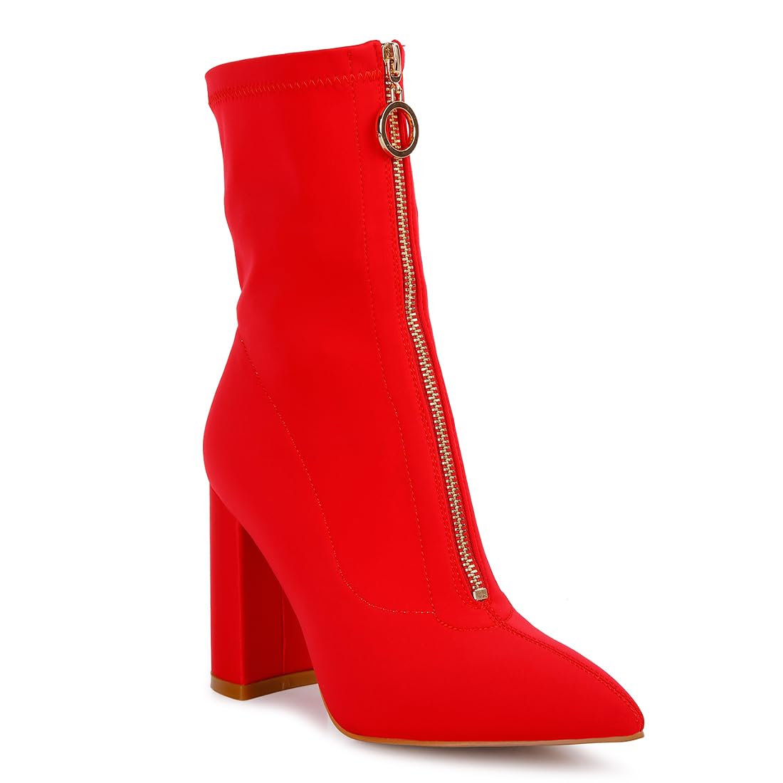 london rag Bobbettes Block Heeled Ankle Boot-picture-23