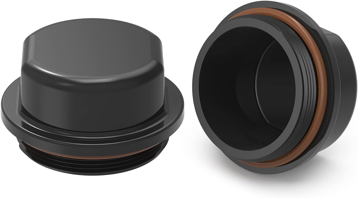 2 Pack 81143 for Dexter Vortex Replacement Caps, K71-G01-73, 21-261, 48355v Replacement Hub Dust Cap w/O-Ring for Trailer, Boat & Other Hub Kits