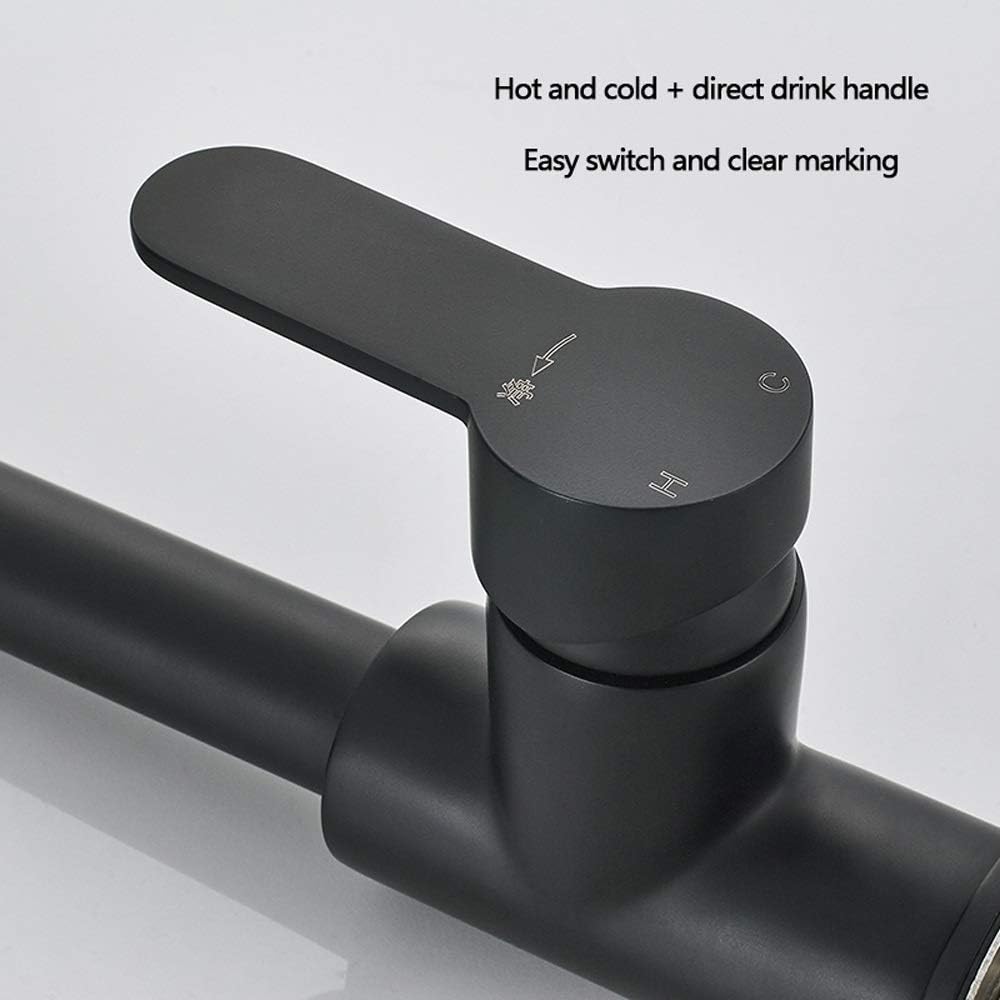 Cooling and Heating Control Brass Material Ceramic Disc Single Hole Filter Bubbler Suitable for Household Bathroom Kitchen
