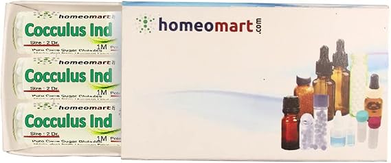 Cocculus Indica Homeopathy Pellets (Pills) 1M Potency, Pack of 3