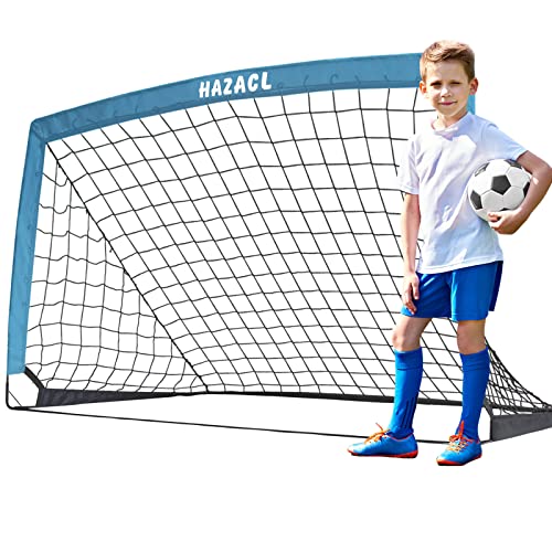 Hazacl Kid Soccer Goal For Backyard 5X3Ft Portable Soccer Net For Backyard Large Pop Up Soccer Goal Net With Carry Bag For Indoor Or Outdoor #TOP7