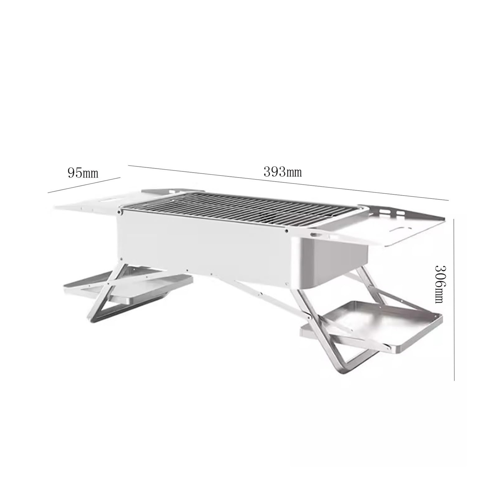 Griglia da Tavolo Fornello for Barbecue Domestico for da Esterno for Portatile Pieghevole Piccolo