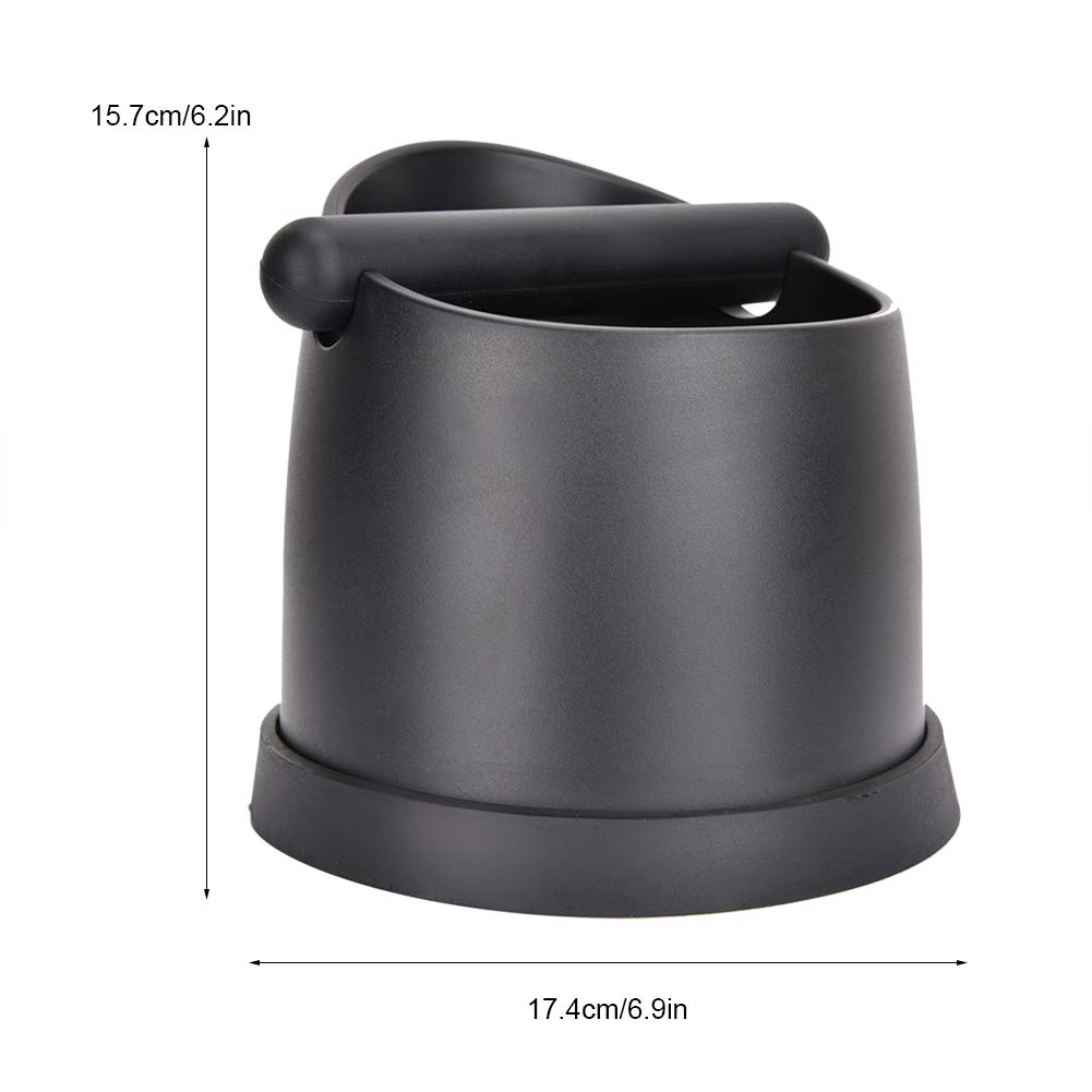 Große Kaffee-Auswurfbox aus Kunststoff für Espresso-Kaffeesatz (Schwarz)