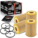 A-Premium 4-PC 10K Miles Protection Oil Filter Compatible with Jeep Grand Cherokee & Mercedes-Benz
