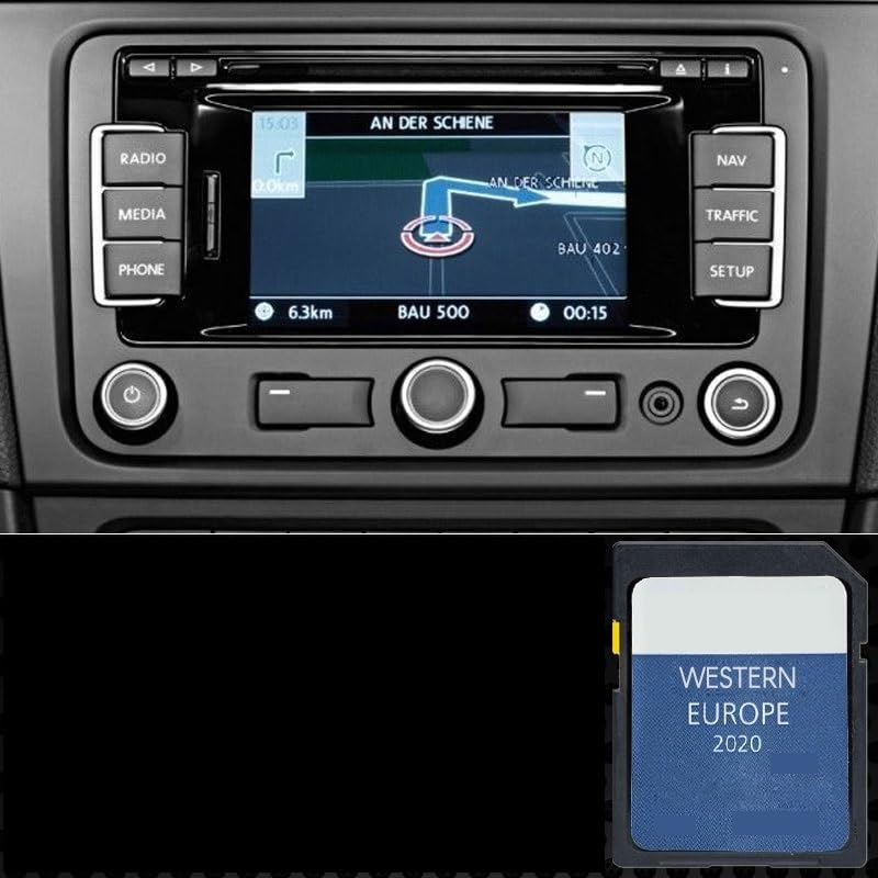 Carte SD Navigation GPS Europe Ouest 2020 V12 Compatible avec Volkswagen VW RNS 310 - Référence 3C0035270