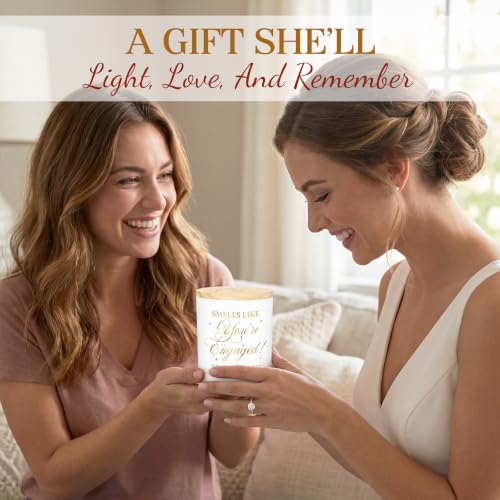 TEEZWONDER Engagement Gifts for Couples - Vanilla Lavender Candle 10 oz - Image 5