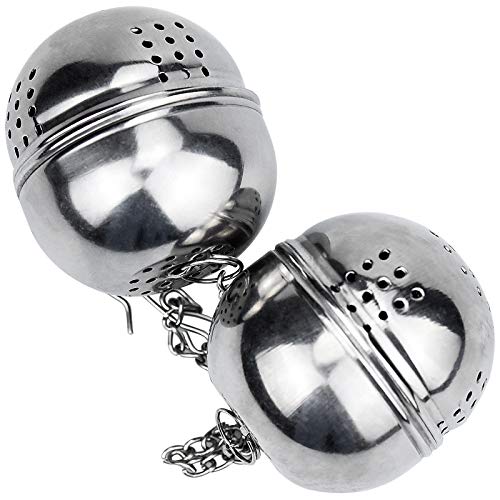 Winfred - Infusor de té de acero inoxidable, diámetro 4 cm, filtro de té, especias y condimentos - Imagen 8