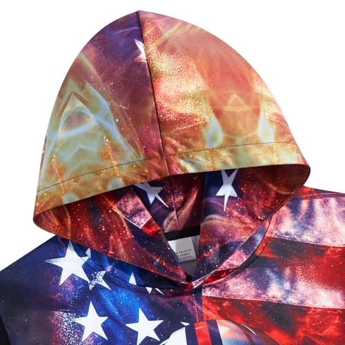 Image of Belovecol Boys Hoodies 3D Printed Hooded Sweatshirts with Pocket for 6-16Y