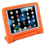 HDE Kids Case for iPad Mini 2 3 -Shock Proof Rugged Heavy Duty Impact Resistant Protective Cover Handle Stand for Apple iPad Mini 1 2 3 Retina (Orange)