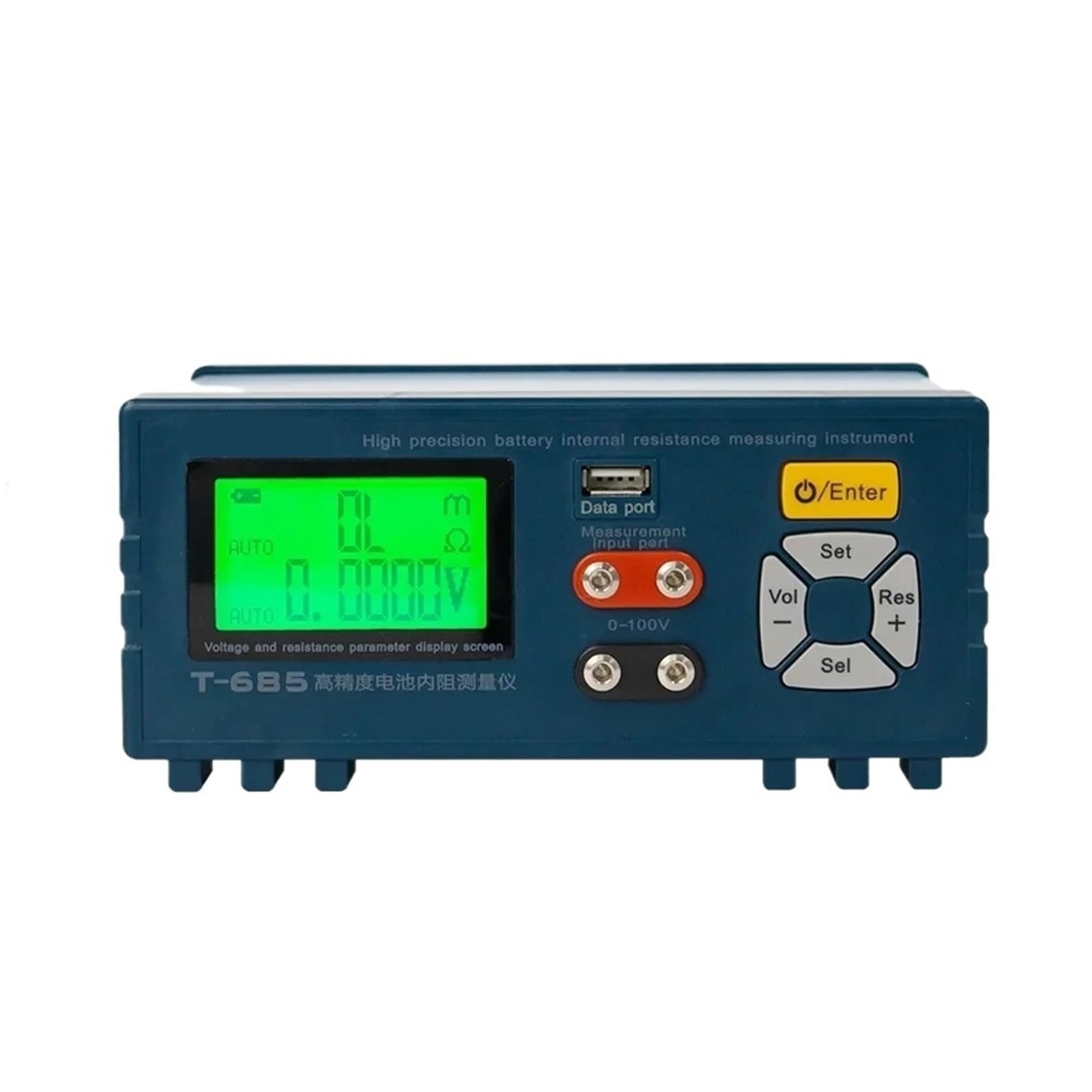 Probador de resistencia interna alta precisión for baterías litio T-685, analizador detección automática voltaje 18650 Alta precisión
