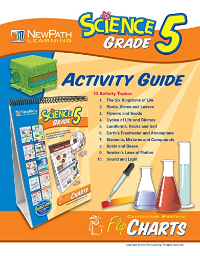 Image of NewPath Learning - 34-5001 10 Piece Science Curriculum Mastery Flip Chart Set, Grade 5