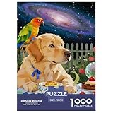 golden retriever puzzle 1000 pezzi classico per adulti e bambini dai 12 anni,cute pet dog, gioco di famiglia, regalo romantico per uomini e donne 70x50cm/1000pcs