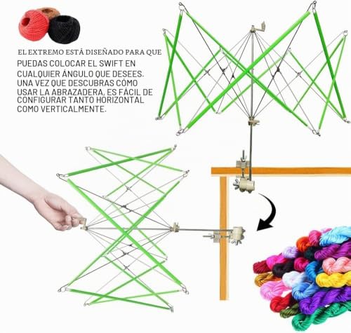 Miniatura 7 de Bobinador De Hilo Para Familia Marcador De Malla De Punto De 10 Cv, Agujas De Plástico De 10 Cv, Tijeras De 1 Cv
