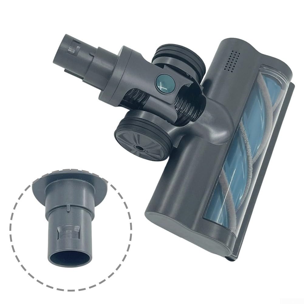 Cepillo para suelo Dibea para aspiradora inalámbrica T6 y C17 – para alfombras y suelos duros, esquinas y bordes, color negro