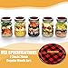 50 Pieces Christmas Decorative Canning Lids Jelly Jar Lids Regular Mouth Canning Lids Buffalo Plaid Mason Jar Lids Thick Replacement Metal Split-type Lids for Jar Canning (Black and Red)