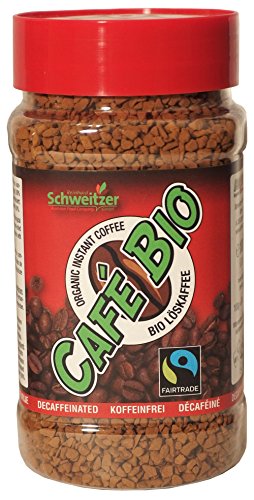 カフェビオ デカフェ 100g カフエインレス インスタント 有機JAS アラビカ種 カフェラテ フェアトレード