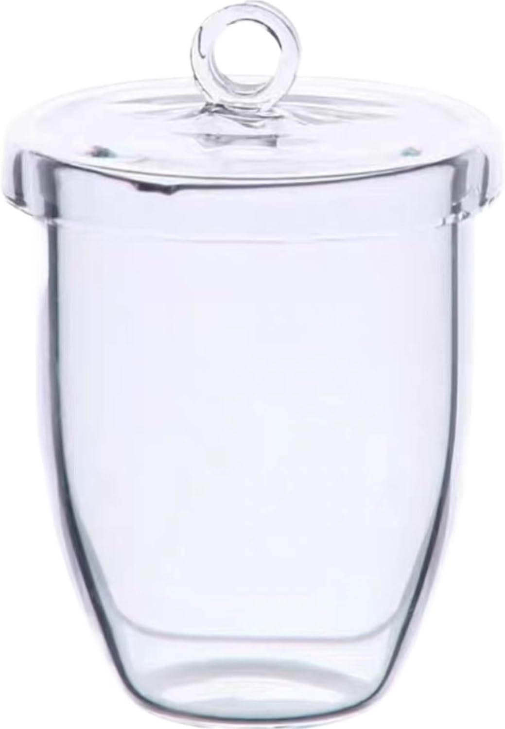 1pcs Crucible Lab Quartz Glass Crucible with Cover Resistance 10/20/30/50/100/150/200/250/300ml(250ml)