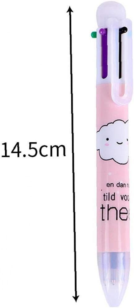 超目玉 6pcs Kawaiiボールペン 学校事務所 筆記用品 学生用文房具 0 5mm 6カラー Hmcdenbosch Nl