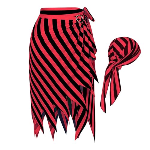 Jupes de pirate pour femme costume d'Halloween Renaissance