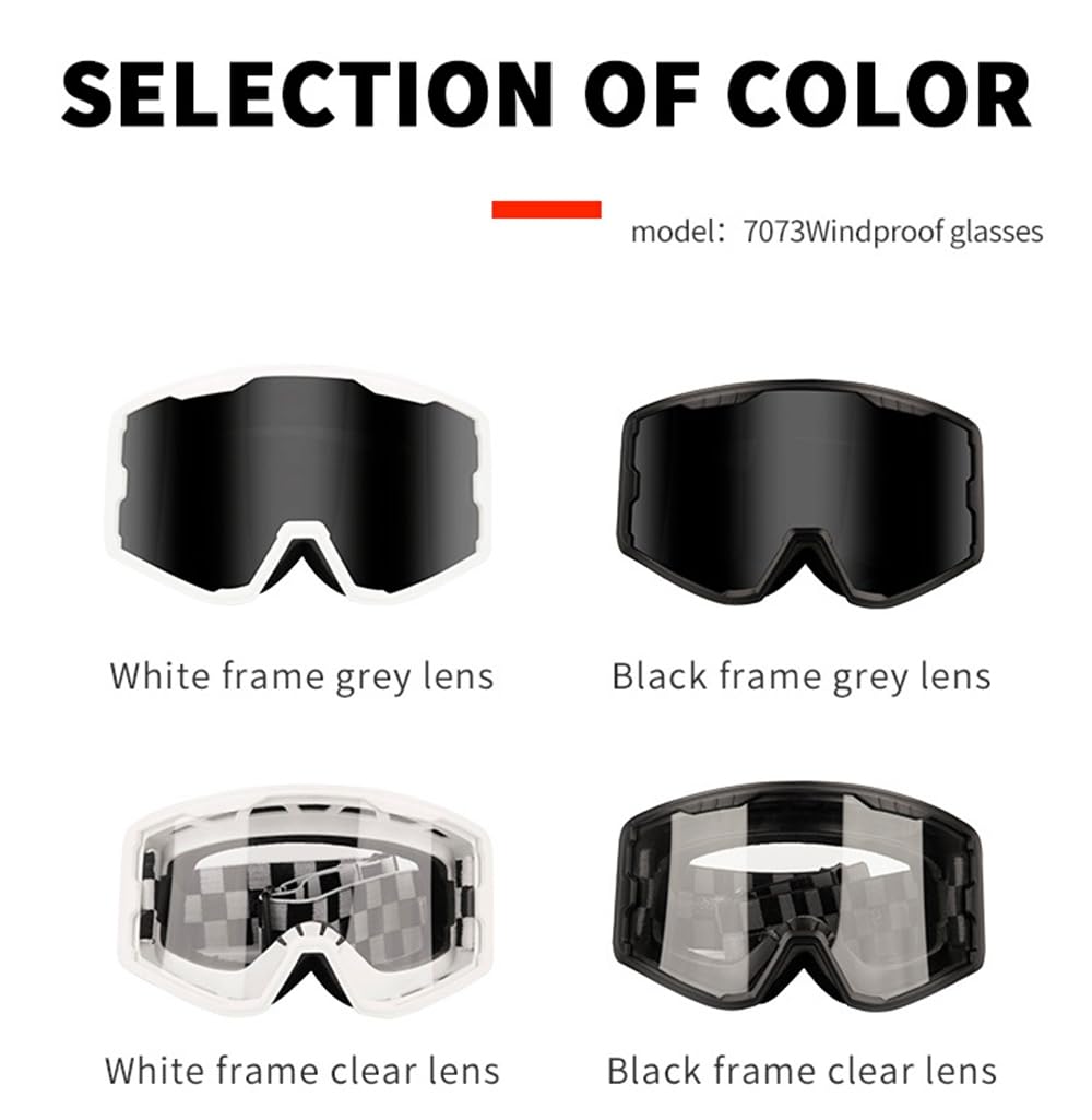 Motorradbrille - Dirt Bike ATV Motocross Anti-UV Einstellbare Reiten Offroad Schutzbrille für Männer Frauen Kinder Jugend Erwachsene