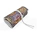 Produktbild ABAKUHAUS Mandala Mäppchen Rollenhalter, Oriental Hexagon Motiv, langlebig und tragbar Segeltuch Stiftablage Organizer, 72 Schlaufen, Mehrfarbig