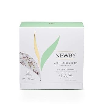 Jasmine Blossom Tea 50 Individually Wrapped Tea Bags Floral & Refreshing Green Tea by Newby Teas