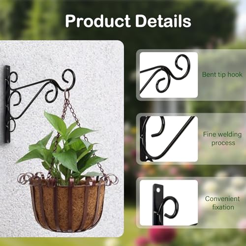 Supports de panier suspendu pour balcon fleuri et décoration de terrasse