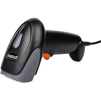 Yanzeo USB Barcode Scanner CCD 1D Barcode Reader Plug &amp; Play | Fast and accurate scanner for computers, offices, warehouses, 