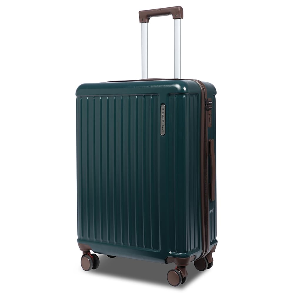 Travel Fun Cabin Size Trolley Bag for Travel, 55cm, Olive – Small Hard Shell Luggage – 360 Degree Spinner Wheels – Unisex – Polycarbonate Suitcase – Combination Lock – Flight Short Trips