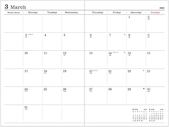 Amazon.co.jp: 手帳 2025 スケジュール帳 2024年12月始まり 週間レフト