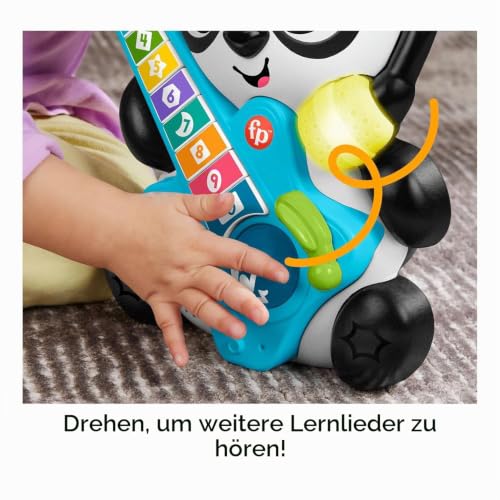 Fisher-Price Animal Band - Gina la Pandina Lernen Sie Zählen, interaktiver Lernpanda mit 10 Tasten und 70 Songs, Licht, Tönen und Mikrofon… – Ansicht 4
