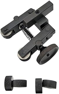 WAAZVXS Portable Knurling Knurler Tool Holder Linear Knurl Tool Lathe Mini Size Lightweight Adjustable Shank with Wheel Hob