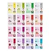 DERMAL KOREA Collagen Essence Full Face Facial Mask Sheet 16 Combo Pack B - Nature Made Freshly Korean Face Mask, The Ultimate Supreme Collection for Every Skin Condition Day to Day Skin Concerns