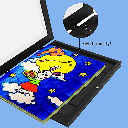 Time Tree [2-Pack Kids Art Frame, Kids Art Display Storage Frames, Kids Art Frames Front Opening, Kids Artwork A4 Picture Frames Changeable(8.5"X11" Black) #TOP4