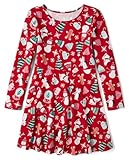 The Children's Place,Long Sleeve Knit Casual Skater Dress,Medium (7/8)