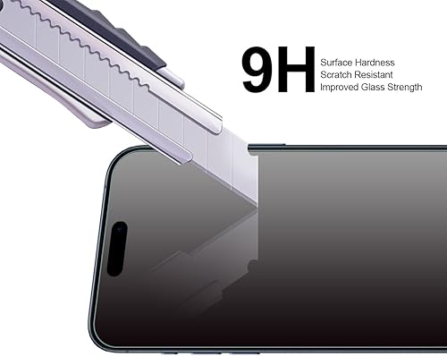 Miniatura 4 de Supershieldz Protector de pantalla de vidrio templado diseñado para iPhone 15 Pro Max (6.7 pulgadas), antiarañazos, sin burbujas