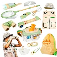SMILESSKIDDO Kids Explorer Kit, 27 Pcs Outdoor Explorer Kit & Bug Catching Kits - Kid Nature Kits Outdoor Camping Adventure Toys for Kids 3+ Years Old