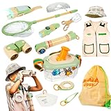 SMILESSKIDDO Kids Explorer Kit, 27 Pcs Outdoor Explorer Kit & Bug Catching Kits - Kid Nature Kits Outdoor Camping Adventure Toys for Kids 3+ Years Old