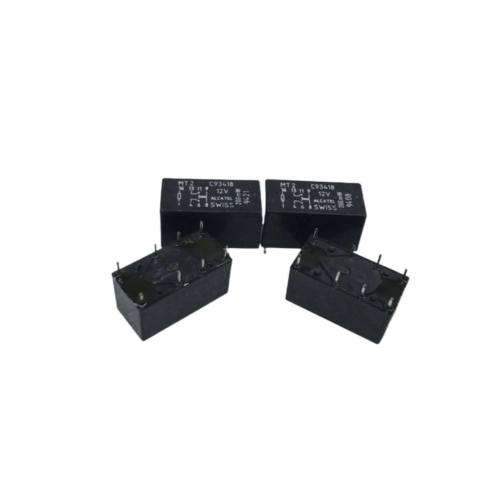 Relais MT2 C93418 12 V CC 8 broches micro-relais électromécanique PCB