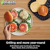 Ninja EG201 Foodi 6-in-1 Indoor Grill and 4-Quart Air Fryer (Renewed) Bundle with 2 YR CPS Enhanced Protection Pack