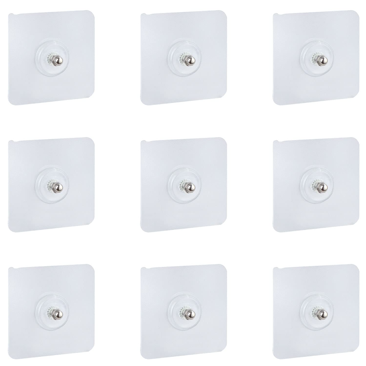 TAODAN 12PCS 18mm Adhesive Suction Sticker for no-Drilling Bathroom Shower Shelf Absorbent sticker Bathroom Shower Stand Self-adhesive