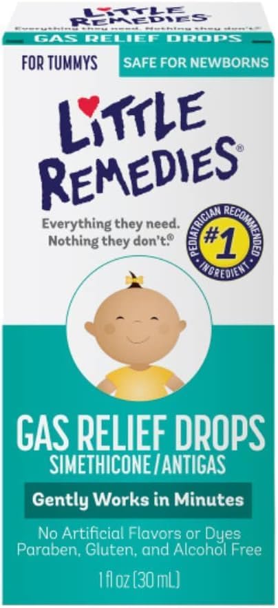 Miniatura 2 de Little Remedies Gotas de alivio de gas, sabor a bayas naturales, seguras para recién nacidos, 1.0 onzas líquidas (paquete de 4)