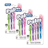 3 Pk, Bazic Palm Key Chain Mini Ballpoint Pen, 6 Per Pack (Total of 18 Pens)