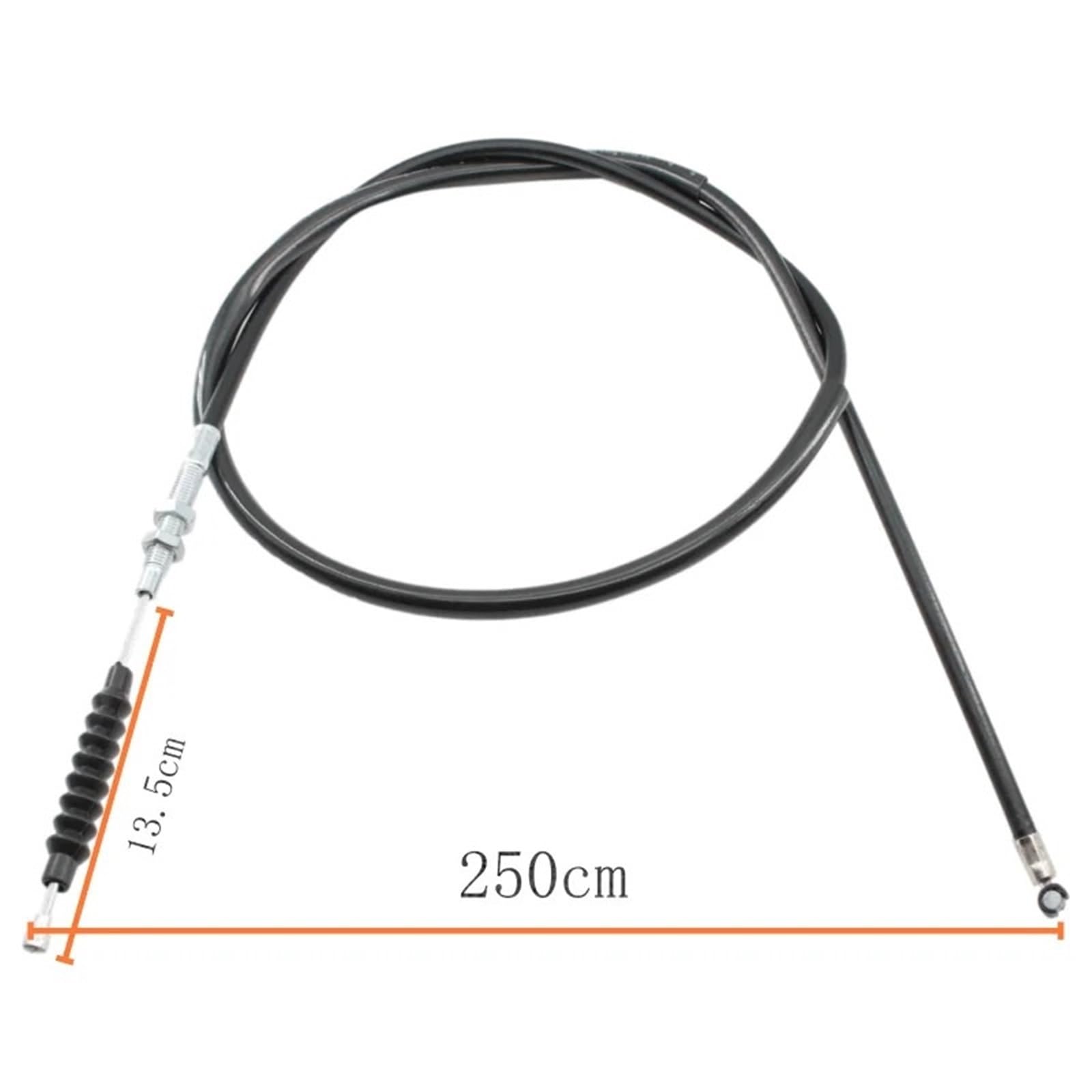 Cable de embrague de motocicleta de 13,5 cm de longitud de 80 cm a 300 cm para moto de barro Pit Bike AT de 50 cc, 70 cc, 90 cc, 110 cc, 125 cc, 150 cc, 200 cc, 250 cc, 250 cc
