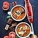 OVENTE Electric Immersion Hand Blender 300 Watt 2 Mixing Speed with Stainless Steel Blades, Powerful Portable Easy Control Grip Stick Mixer Perfect for Smoothies, Puree Baby Food & Soup, Red HS560R