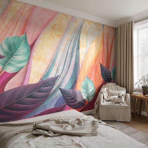 Papier peint adhésif résistant aux taches Tulup 416x254 cm salon - 3