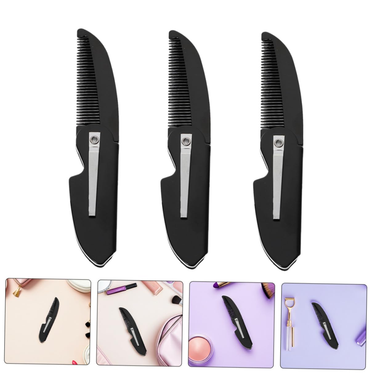20 Pezzi Pettine per in Plastica Leggera Piccolo e Tascabile con Denti per Styling e Quotidiana della Baffi