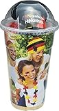  FANtastisches Häkelset: Anleitung und Material für eine Häkelblumenkette oder eine Sommer-Beanie im coolen To-Go-Becher