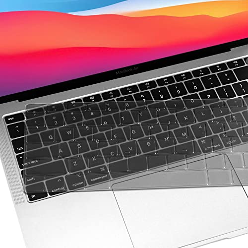 Eoocoo Keyboard Cover Premium Ultra Thin Compatible For 2021 2020 Macbook Air 13 Inch M1 A2337 A2179 With Retina Display & Touch Id, Us Layout, Tinted #TOP3